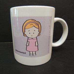 Vintage Lela Lee Angry Girls Mug Today I Feel Enchanted Disenchanted